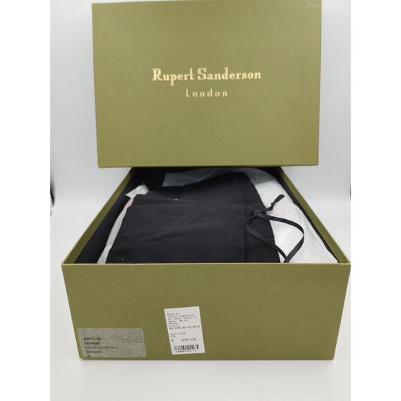 Rupert Sanderson Women Fernie Ankle Sock Bootie US 8 EU 38 Sangria Red Velvet - Picture 3 of 7